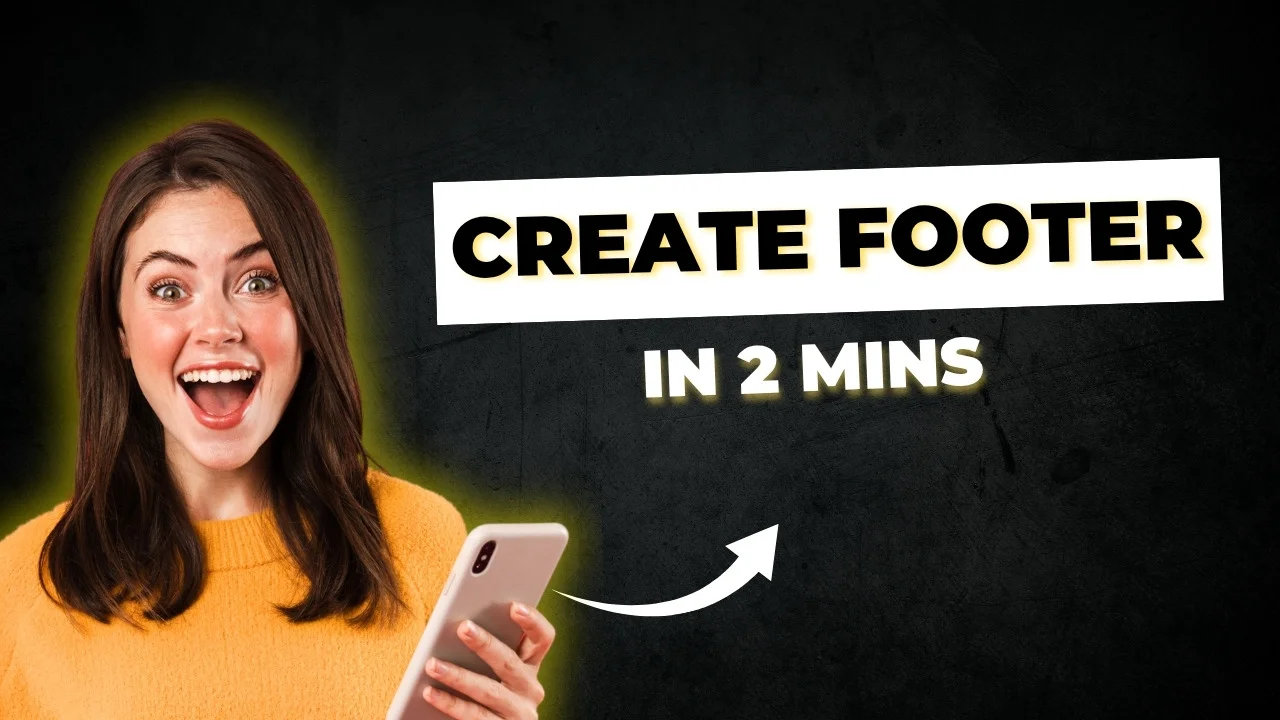 elementor footer design tutorial