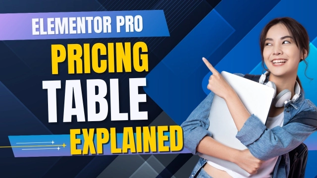 elementor pro pricing table widget tutorial