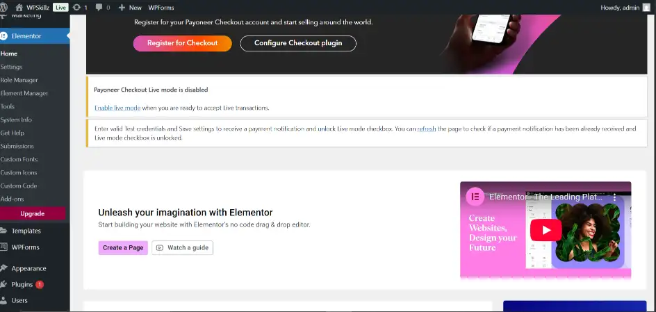 install elementor free wordpress