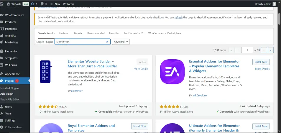 elementor free version