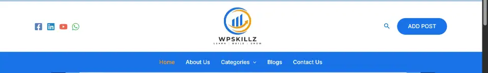 Custom Elementor header