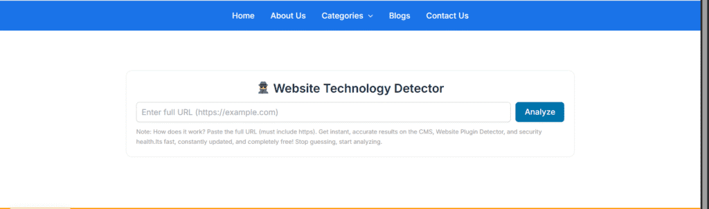 Website Technology Detector
