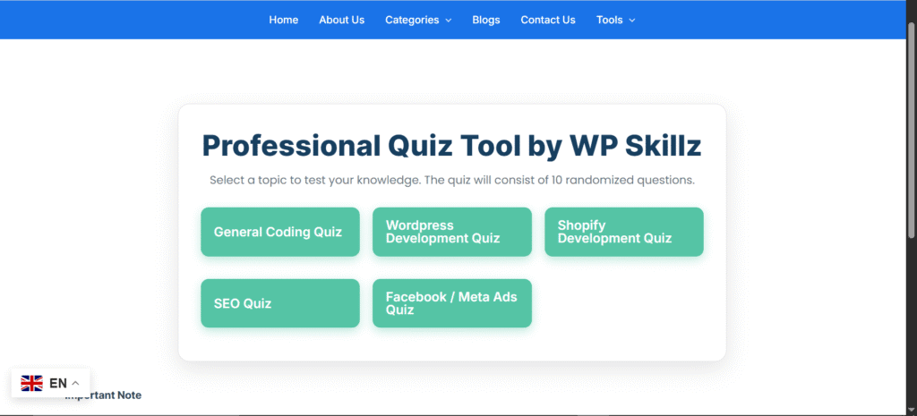 coding quiz for beginners