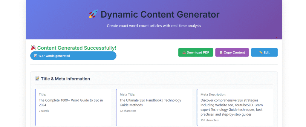 Metadata Optimization