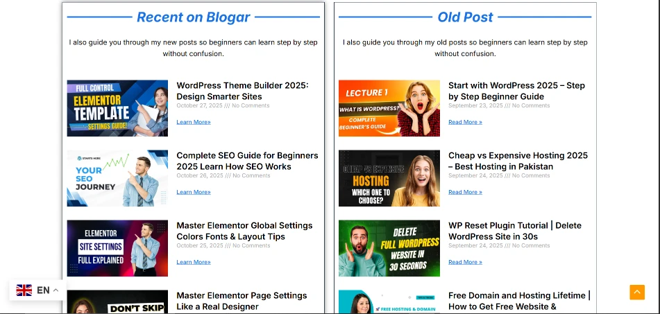 elementor post widget