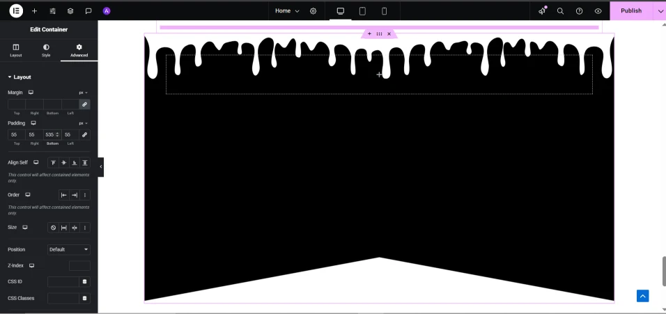 animated shape divider CSS