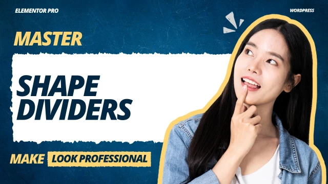 elementor shape divider