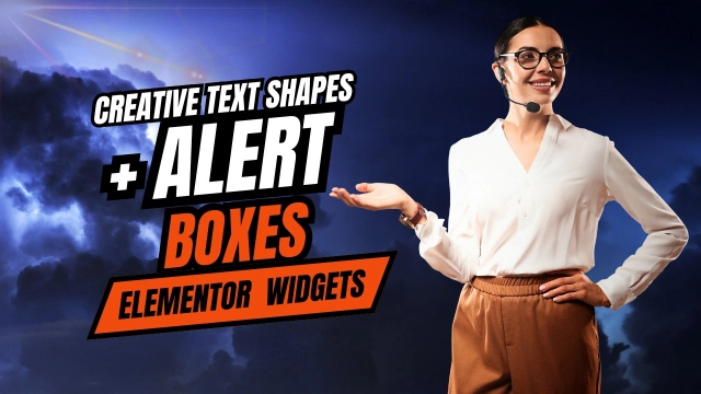 elementor alert widget