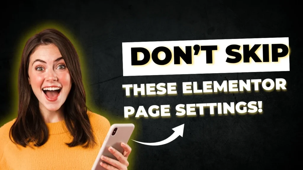 Elementor Page Settings