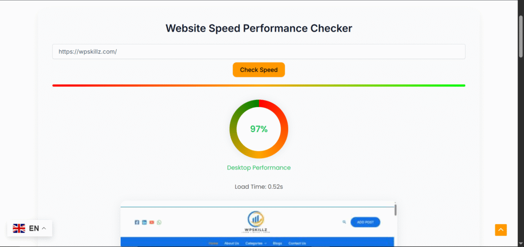 free website speed analyzer