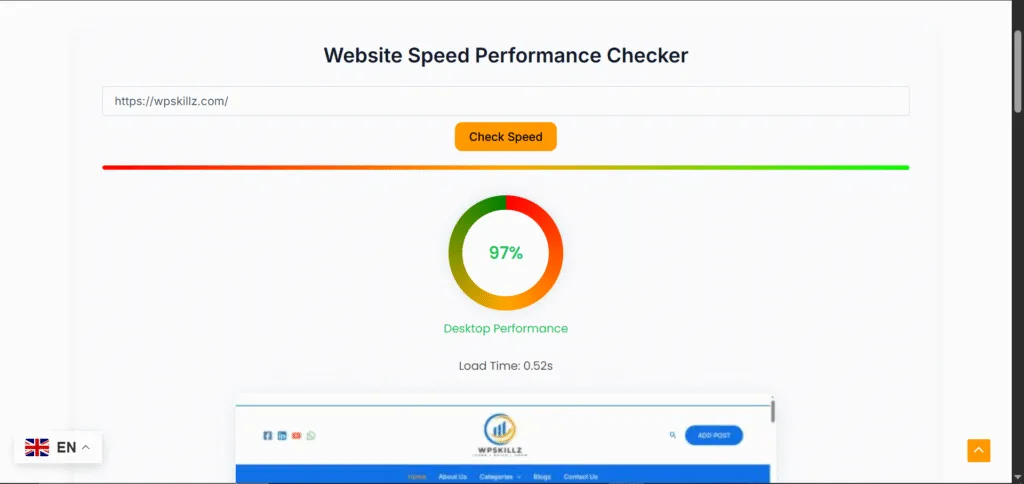 free website speed analyzer
