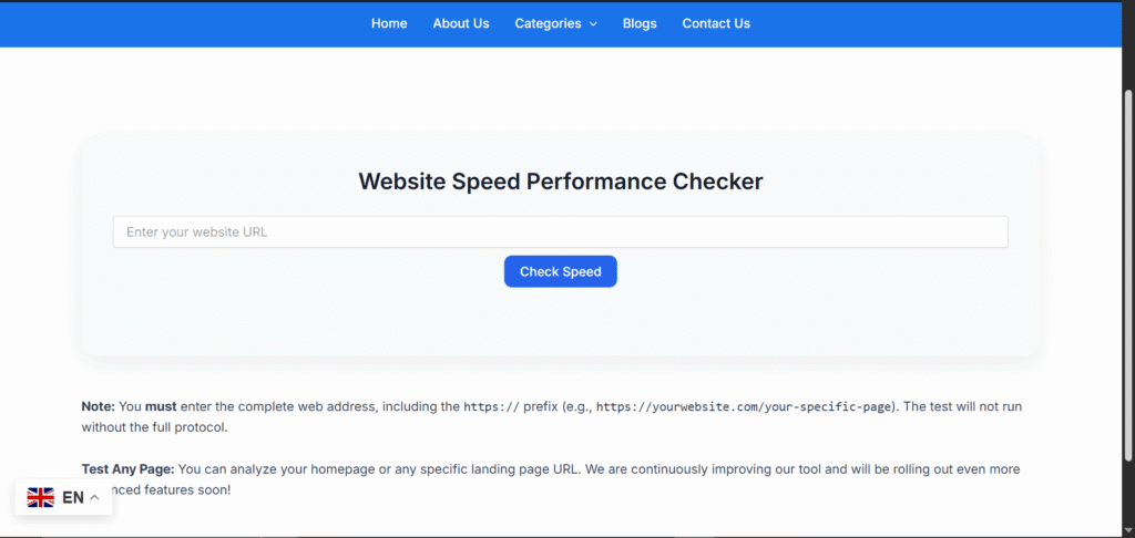 advanced page speed test