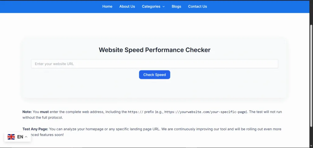advanced page speed test