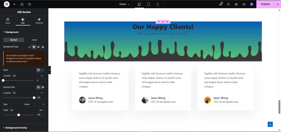 Elementor Gradient Overlay Tutorial