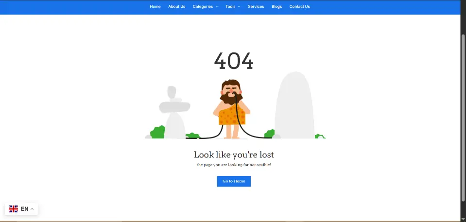 404 page HTML CSS JS