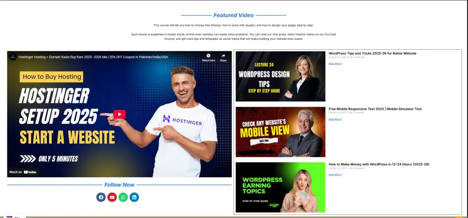 WordPress Resources Website