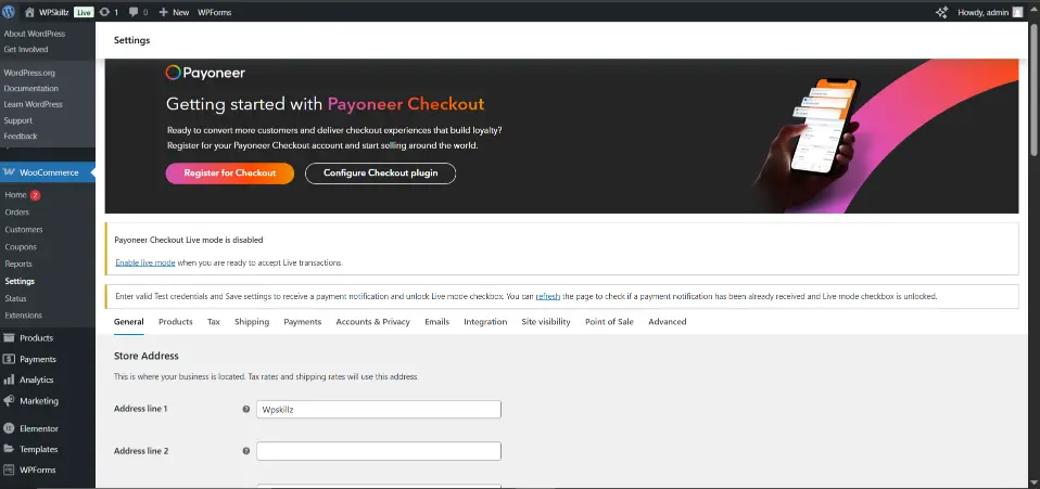 WooCommerce Store Configuration