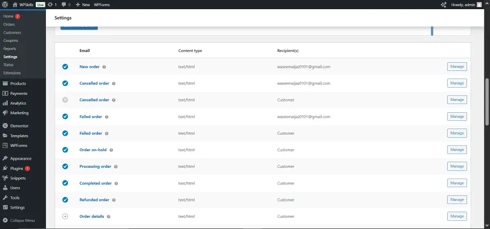 Customize WooCommerce Emails