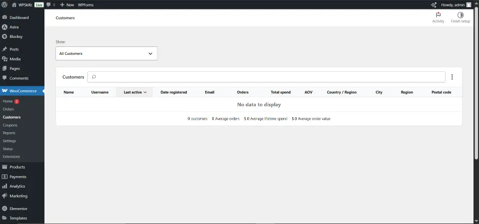 WooCommerce Customers