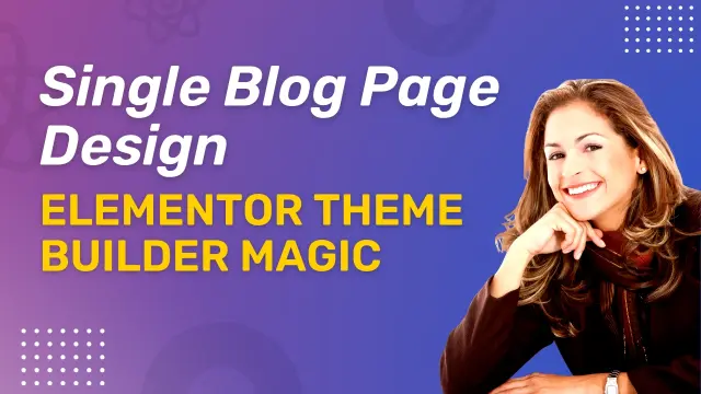 Single Blog Page Elementor