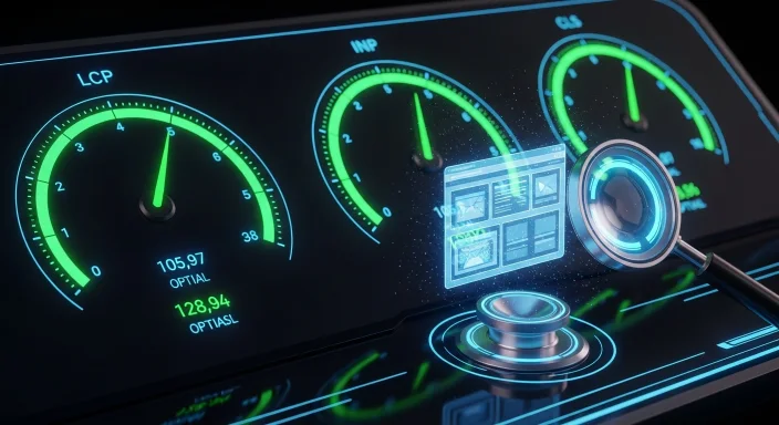 Mobile vs Desktop LCP and INP performance metrics comparison chart