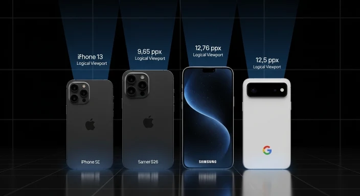 Viewport dimensions table for iPhone 13