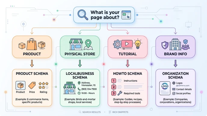 Home 26 Schema Markup Types for SEO — Complete Guide 2026